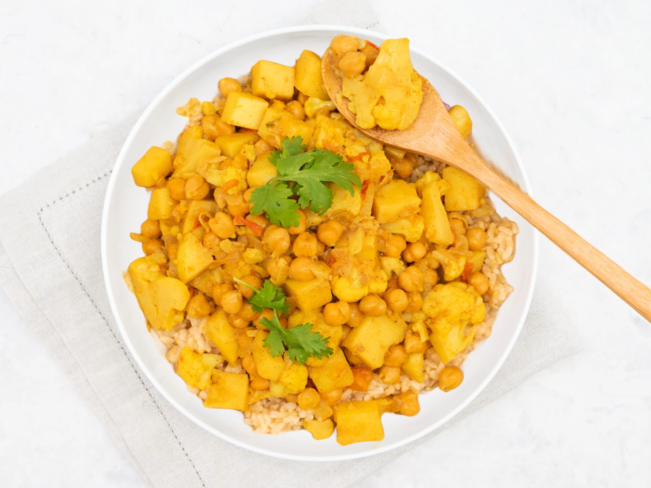 Cauliflower chickpea coconut curry - Just Add Vegan - Just Add Vegan ...